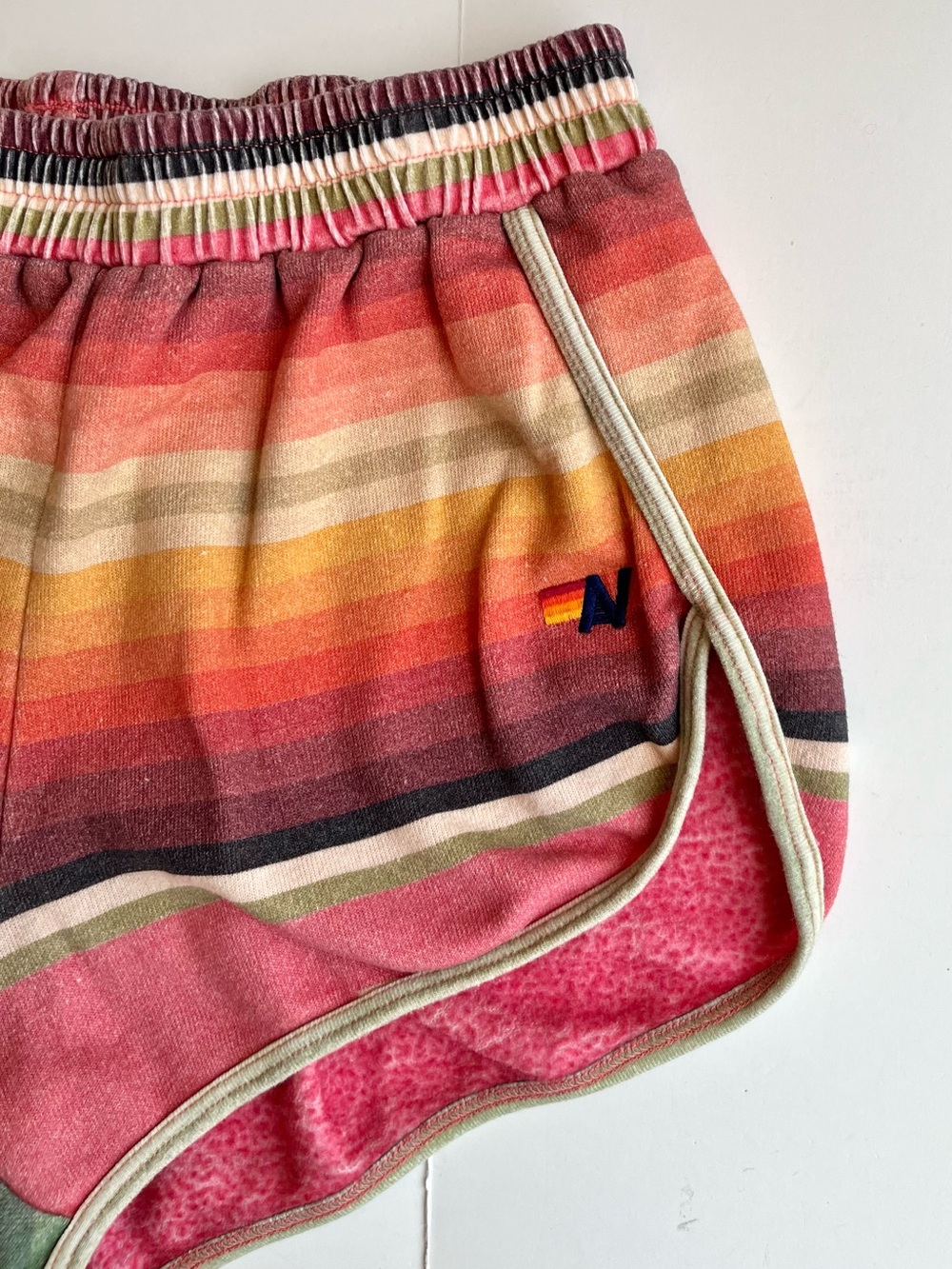 Aviator Nation Tulum Rainbow Jogger Shorts - Picture 4 of 9